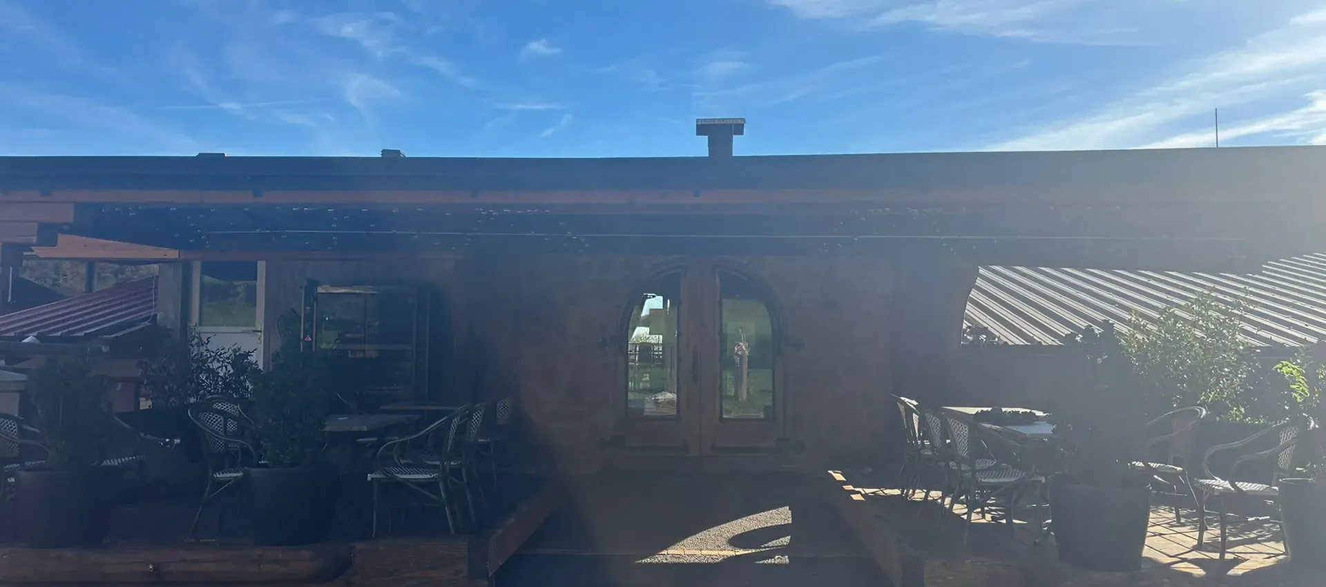 Terrasse de l'auberge